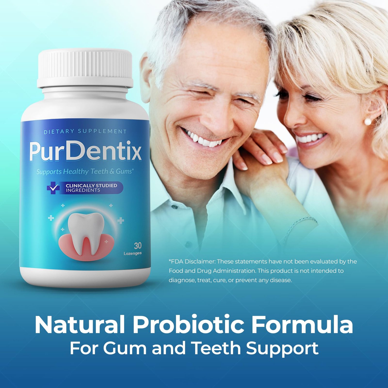 PurDentix natural probiotic formula bottle